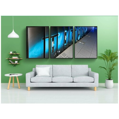 фото Набор модулных постеров для интерьера "титан 3, супер компьютер, большой" 60x90 см. в тубусе, без рамки lotsprints