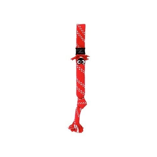 Rogz Игрушка веревочная шуршащая SCRUBZ , средняя, красный (SCRUBZ ROPE TUG TOY SM) SC03C | SCRUBZ ROPE TUG TOY SM, 0,04 кг