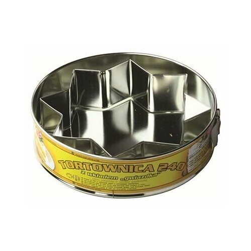 Тортовница SNB д240мм с плоским дном и вкладышем Звезда, арт.16281 KSPT-А0573