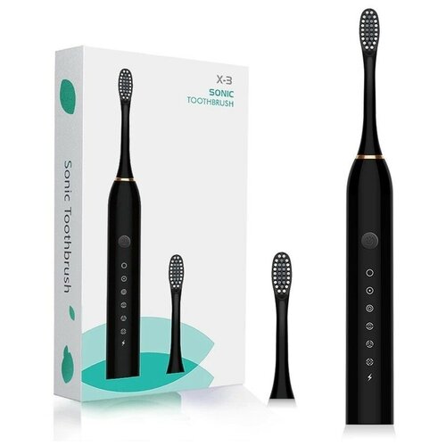 Электрическая зубная щетка SONIC TOOTHBRUSH X-3 черная 49000₽