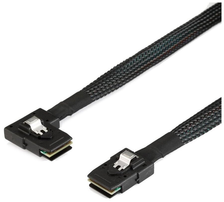 Кабель интерфейсный GSMIN A88 Mini SAS SFF-8087 (M) - SFF-8087 (M) (0.8 м) (6-12 Гбит/с) (Черный)