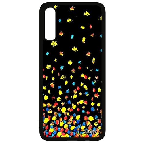 фото Ударопрочный чехол на смартфон // galaxy a70 // "снег" хлопья стиль, utaupia, черный