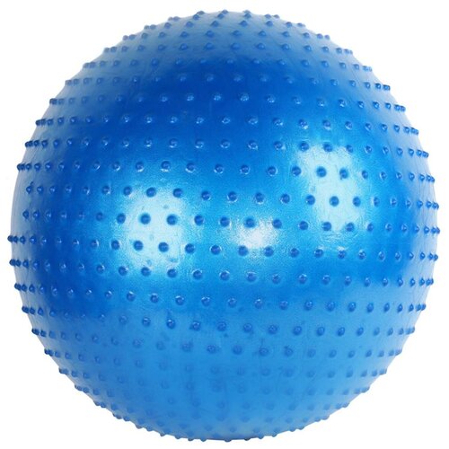 Мяч гимнастический массажный, синий, 65 см