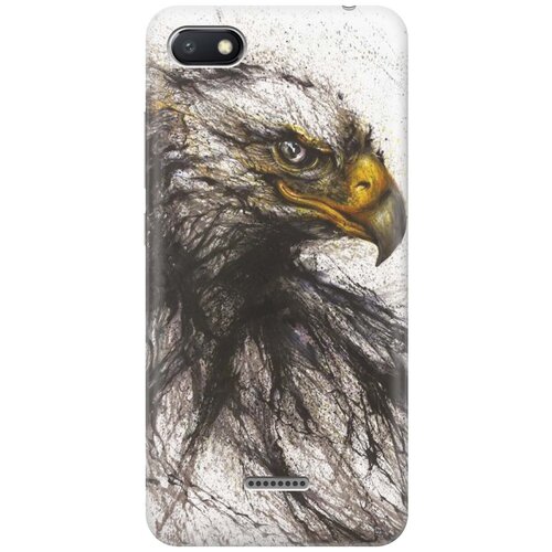 фото Re:paчехол - накладка artcolor для xiaomi redmi 6a с принтом "ястреб"