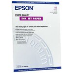 Матовая фотобумага EPSON Photo Quality Ink Jet Paper A3 (100 листов, 102 г/м2) C13S041068 - изображение