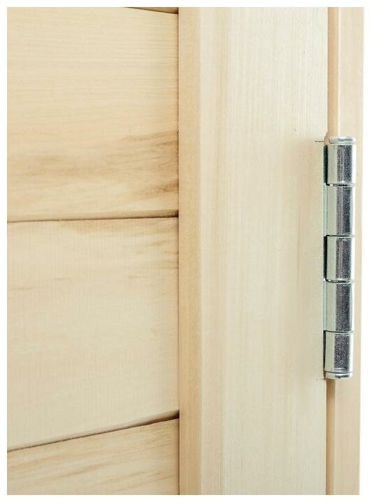 Дверь для бани и сауны "Эконом", липа 190×70см - фотография № 5