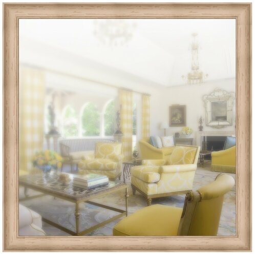 фото Зеркало интерьерное в раме 70 x 70 см, модель p045075 аурита