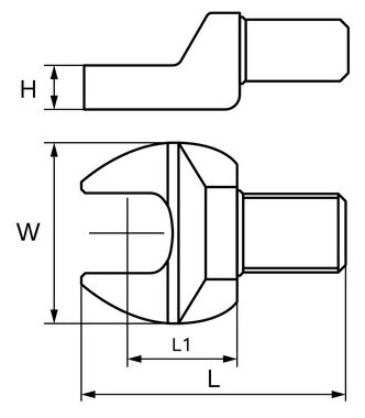 GARWIN INDUSTRIAL 505570-32-9 Насадка для динамометрического ключа рожковая 32 мм, с посадочным квадратом 9х12 - фото №2