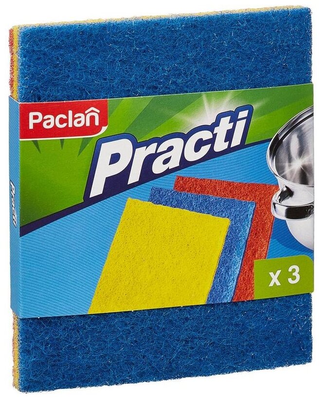Салфетки для уборки абразивные Paclan Practi