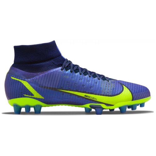 Футбольные бутсы Nike Mercurial Superfly 8 Pro AG.размер 38.длина стопы 24 см. синего цвета
