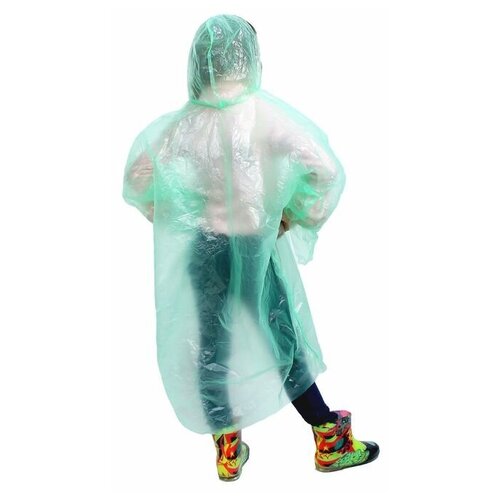 фото Дождевик детский унисекс "непромокайка", универсальный размер, цвет зелёный rusexpress