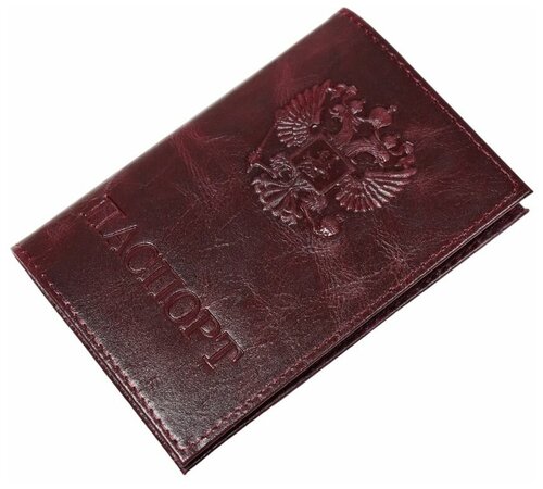 Обложка для паспорта SHIK, бордовый, черный