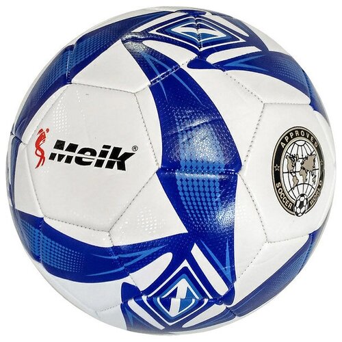 фото Мяч футбольный "meik-086-1" 4-слоя, tpu+pvc 2.7, 410-420 гр., машинная сшивка