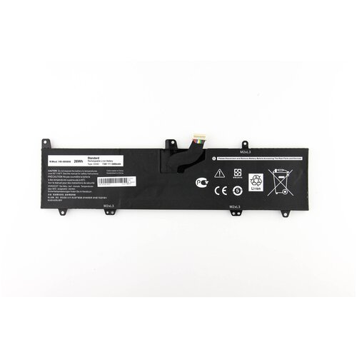 Аккумулятор для Dell 11-3162 (7.6V 3400mAh) p/n: 0PD19 01V2F 01V2F6 0DFVYN 1V2F6 58DP4 аккумулятор для dell 11 3162 7 6v 4013mah org p n 0pd19 01v2f 01v2f6 0dfvyn 1v2f6 58dp4