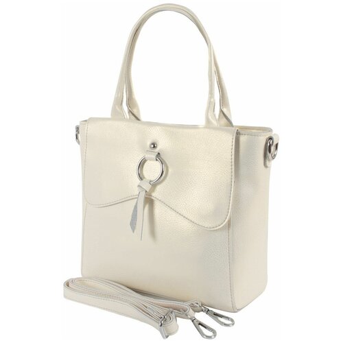 фото Сумка/сумка женская/натуральная кожа/meyninger/а-св-8069/серо-голубойл20/модель шоппер/с двумя ручками