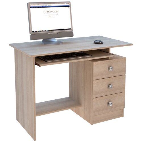 фото Компьютерный стол сп -1 ясень шимо светлый ная