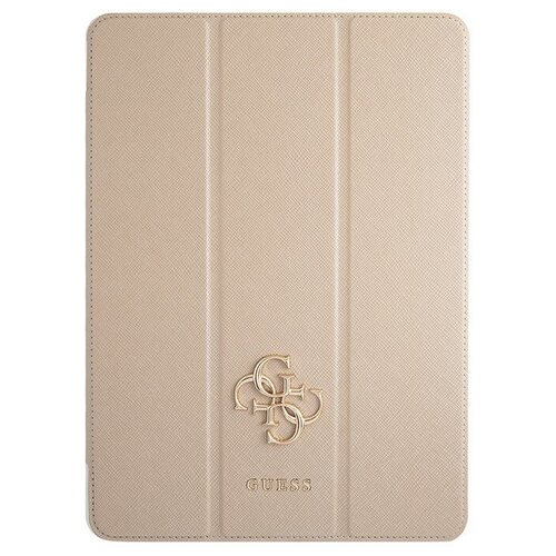 фото Guess чехол guess saffiano big melal logo folio для ipad pro 12.9 (2021), золотой