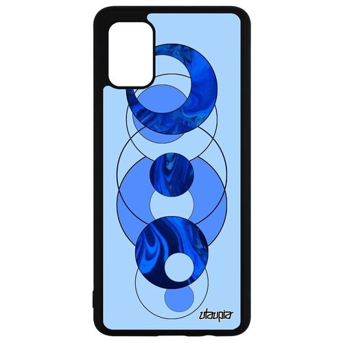фото Защитный чехол на телефон // samsung galaxy a51 // "круги" рисунок эффект, utaupia, голубой