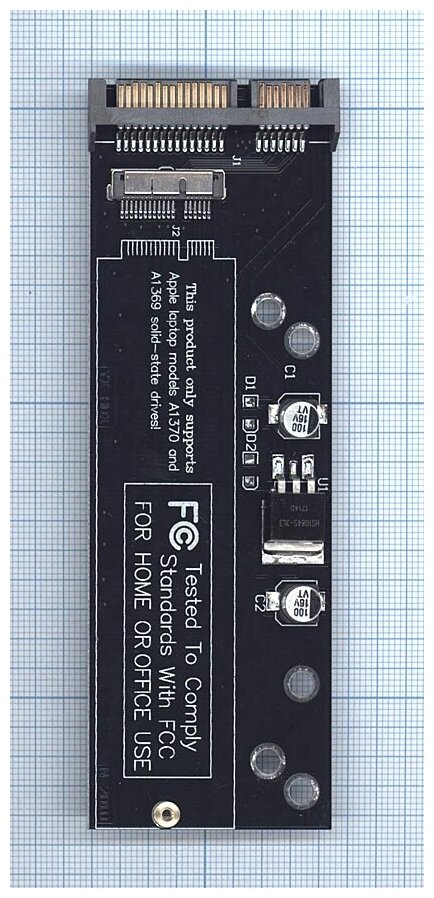 Переходник SATA на 12+6pin SSD для Macbook Air 2010-2011 A1369 A1370