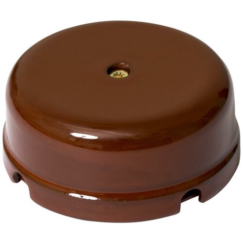 Коробка установочная Мезонинъ Classic 80x80 круглая IP20 коричневая для открытой проводки 1067₽