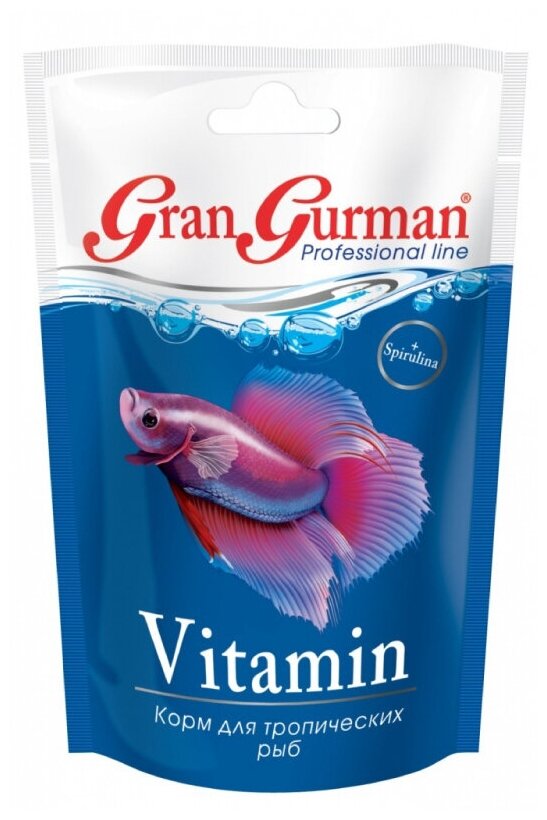 Корм др зоомир Gran Gurman Vitamin - для тропических рыб 30гр 574