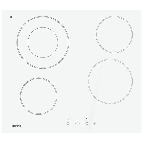 Электрическая варочная панель Korting HK 62001, белый
