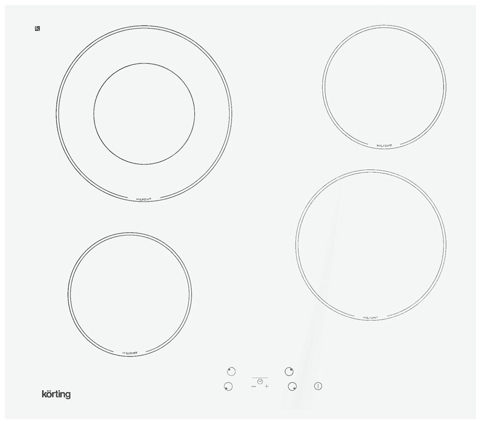 Электрическая варочная панель Korting HK62001BW