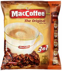 MacCoffee Original растворимый кофейный напиток 3 в 1, 100 пакетиков по 20 гр