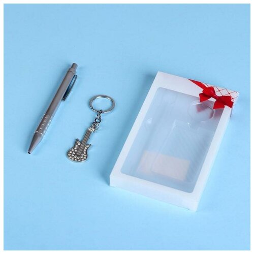 фото Набор подарочный 2в1 (ручка, брелок гитара в стразах) mikimarket