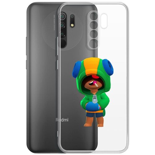 фото Чехол-накладка clear case brawl stars-леон для xiaomi redmi 9 krutoff group