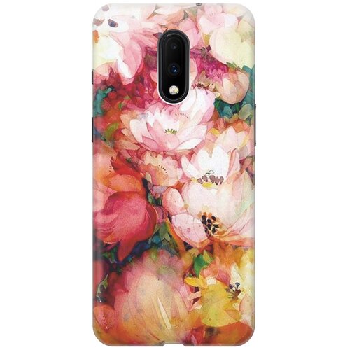 фото Gosso ультратонкий силиконовый чехол-накладка для oneplus 7 с принтом "яркие цветы"