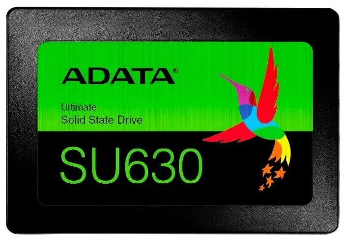 Твердотельный накопитель/ ADATA SSD Ultimate SU630, 240GB, 2.5" 7mm, SATA3, 3D QLC, R/W 520/450MB/s, IOPs 30 000/65 000, TBW 50, DWPD 0.2 (3 года) AS