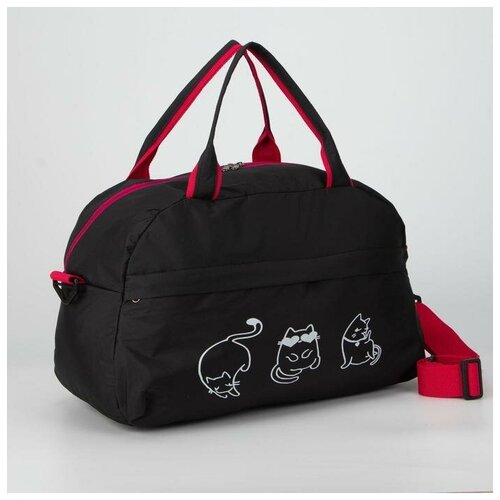 фото Сумка спортивная , 19х42 см, черный dreammart