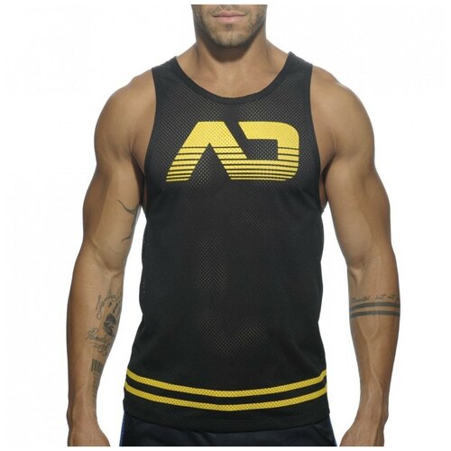 фото Майка-безрукавка "fetish ad - yellow" / addicted / черный / размер s