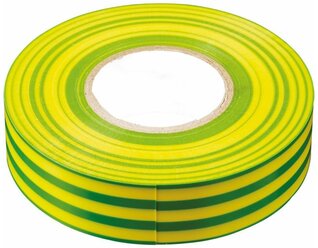 Изоляционная лента STEKKER INTP01319-20 0,13*19мм, 20 м. желто- зеленая