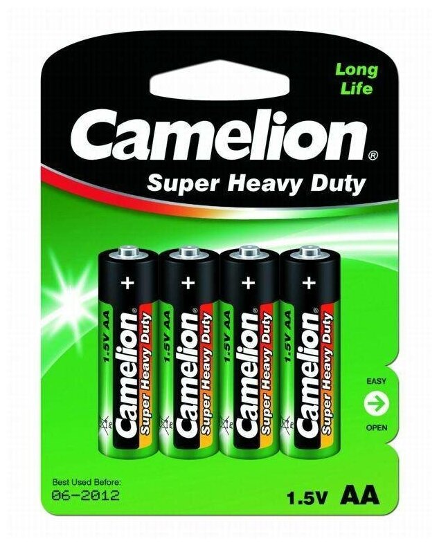 Батарейки Camelion Super heavy Duty АА 4шт - фото №1