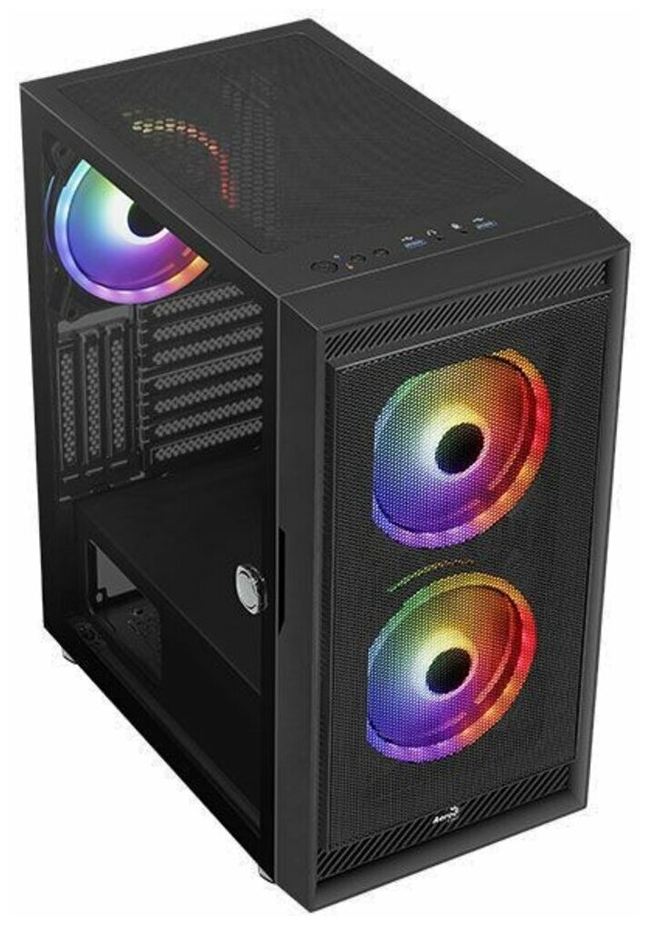 Корпус для компьютера AeroCool Graphite- G- BK- v2 без БП черный