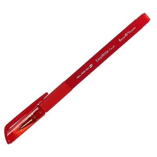Ручкa BrunoVisconti, шариковая, 0.5 мм, красная, EasyWrite. RED, Арт. 20-0132
