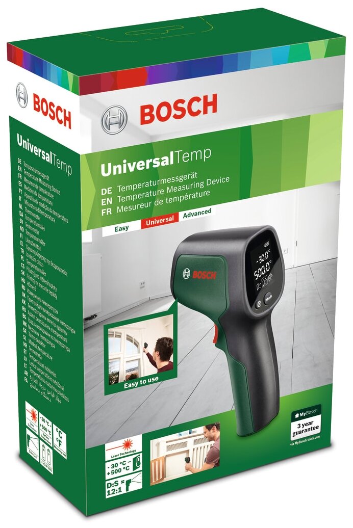 Пирометр (бесконтактный термометр) BOSCH UniversalTemp (0603683100) - фотография № 4