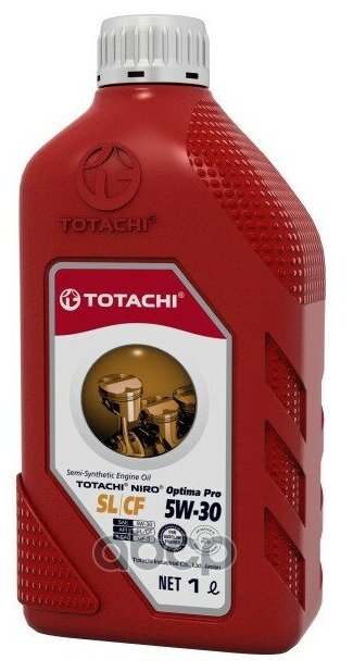 TOTACHI Масло Моторное Totachi Niro Optima Pro Semi-Synthetic 5w-30 Sl/Cf Пласт. 1л