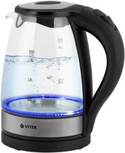Чайник VITEK VT-7008, черный / серебристый