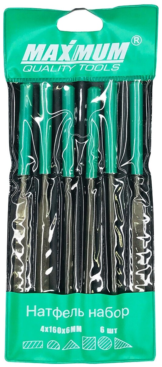 фото Набор надфилей из 6 предметов "MAXIMUM" 4*160