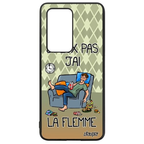 фото Защитный чехол на телефон // huawei p40 pro // "не могу - мне лень!" надпись неохота, utaupia, зеленый