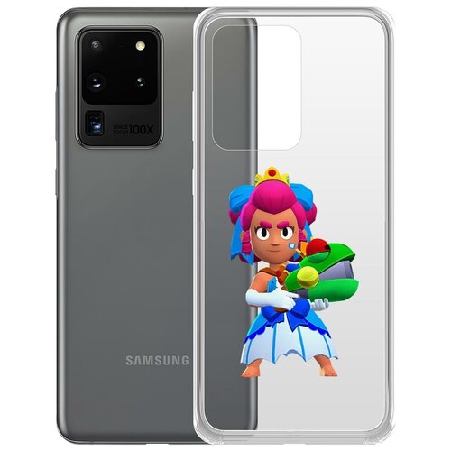 фото Чехол-накладка clear case brawl stars-принцесса шелли для samsung galaxy s20 ultra (g988) krutoff group