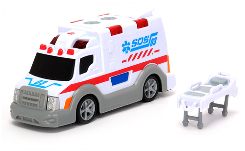 Фургон Dickie Toys Скорая помощь (203302004), 15 см, белый/серый