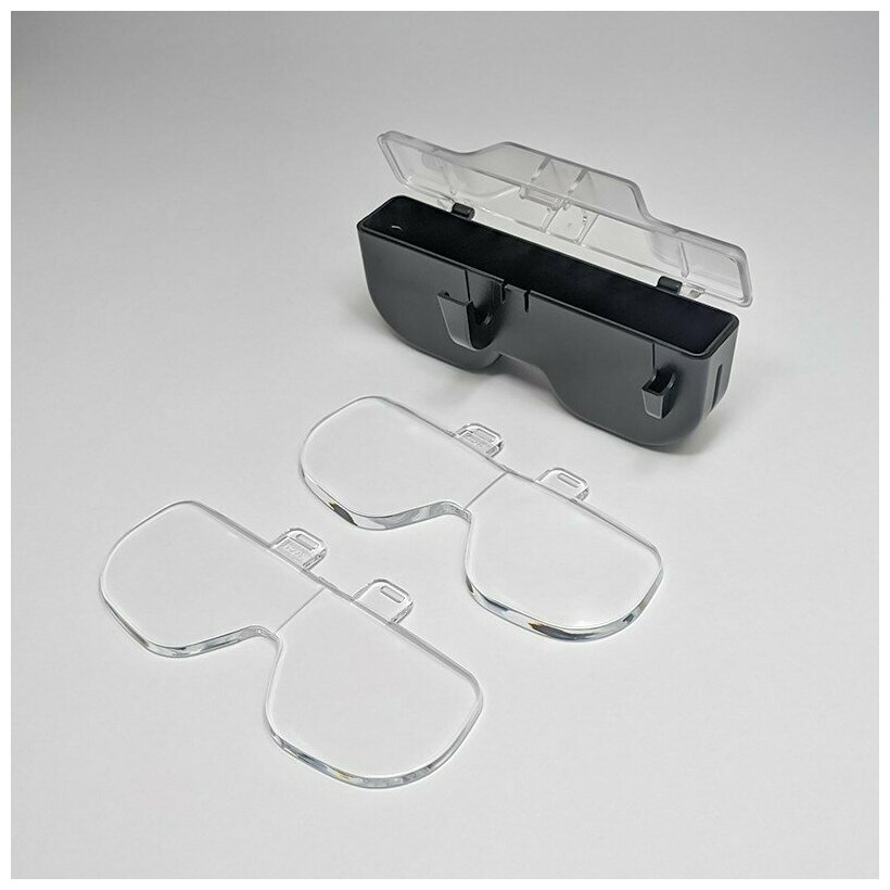 Лупа очки с подсветкойенными линзами USB и аккумулятором 2 LED (ПР-11642ДС)
