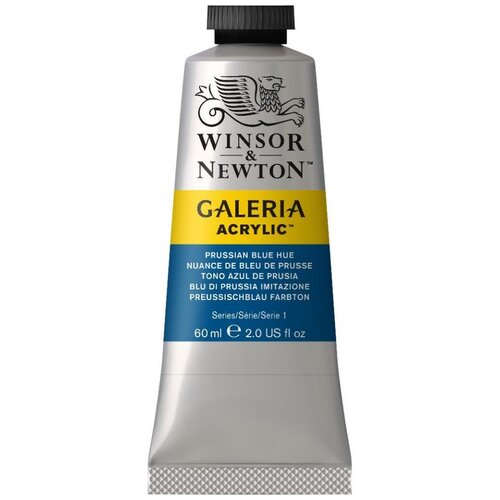 Winsor & Newton Краска акриловая художественная Galeria, 60 мл, prussian blue hue