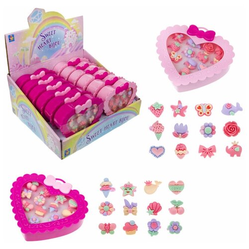 фото Набор украшений "sweet heart bijou" от 1toy, в шкатулке 12 предметов 1 toy