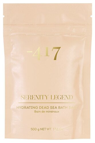 Соль - 417 Натуральная Соль Мертвого моря / Serenity Legend Dead Sea Bath Salt 500 гр
