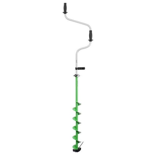Ледобур для рыбалки двуручный Helios HS-110D, левое вращение, 110 мм, зимняя рыбалка ледобур для зимней рыбалки шнековый левое вращение 100 мм